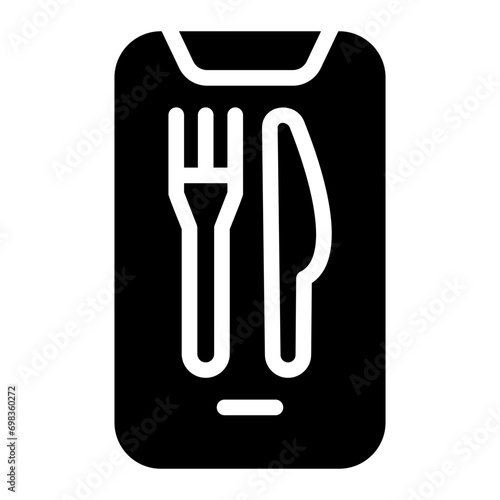 restaurant app Solid icon