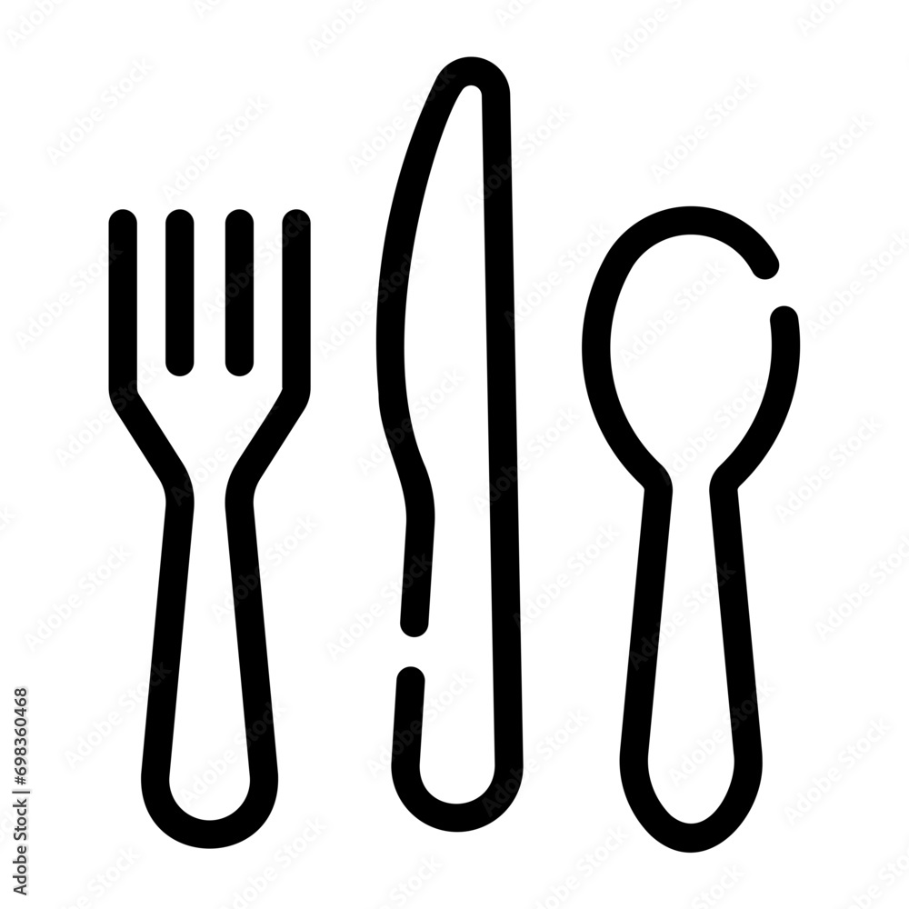 cutlery Line Icon cutlery Line Icon