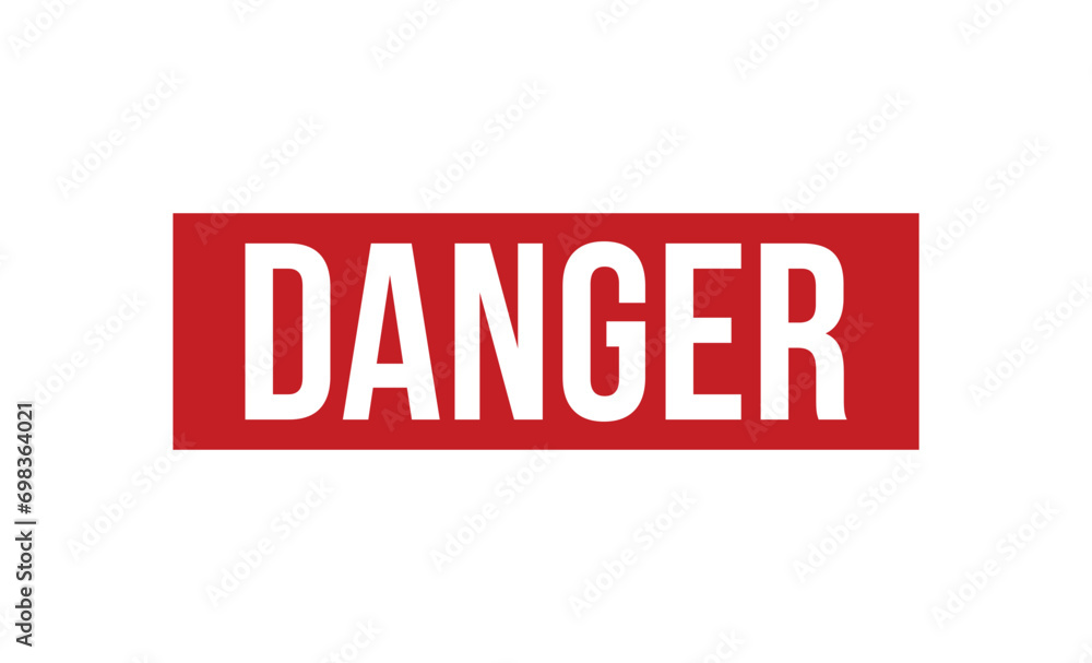 Danger Red Rubber Stamp vector design. Danger Red Rubber Stamp vector design.