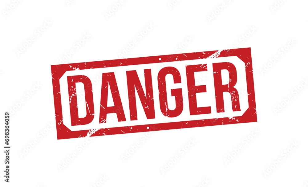 Danger Red Rubber Stamp vector design. Danger Red Rubber Stamp vector design.