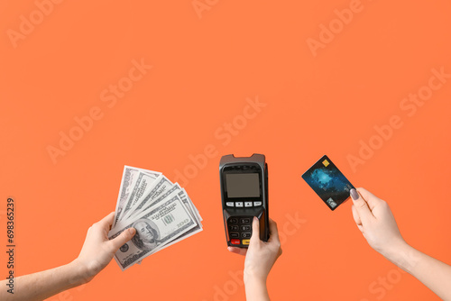 Women with credit card, pay...