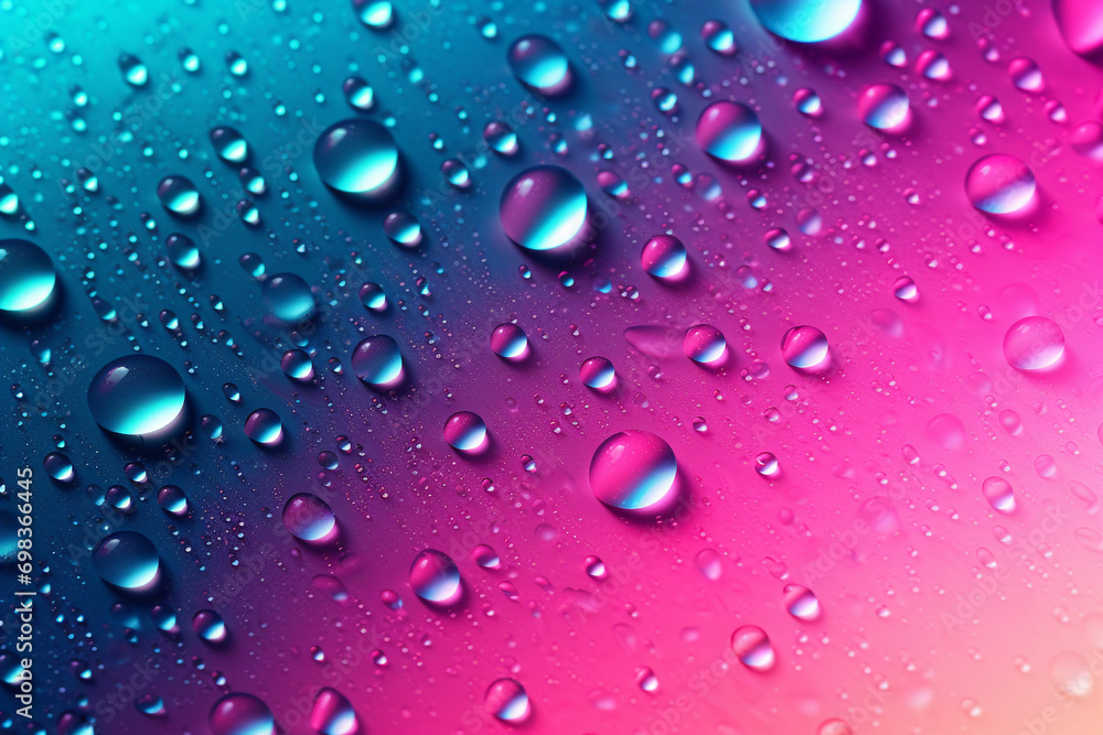 Water Bead Background Neon Gradient