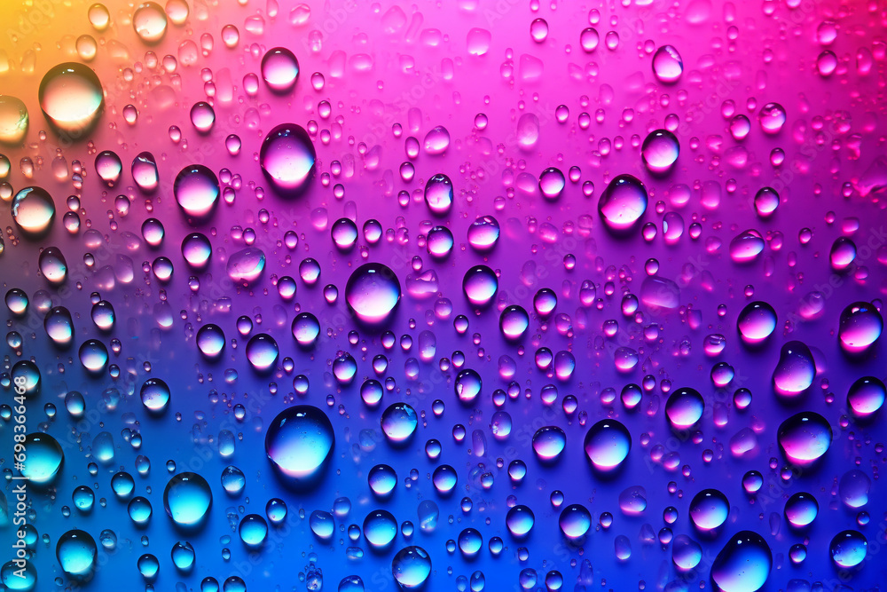 Water Bead Background Neon Gradient