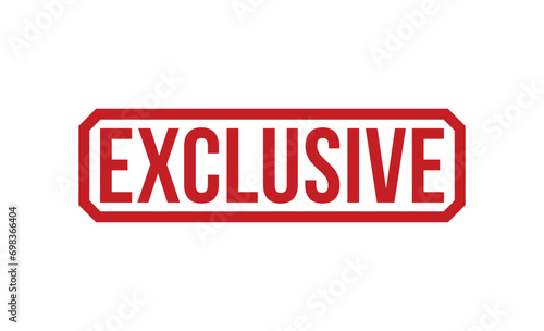exclusive stamp red rubber stamp on white background. exclusive stamp sign