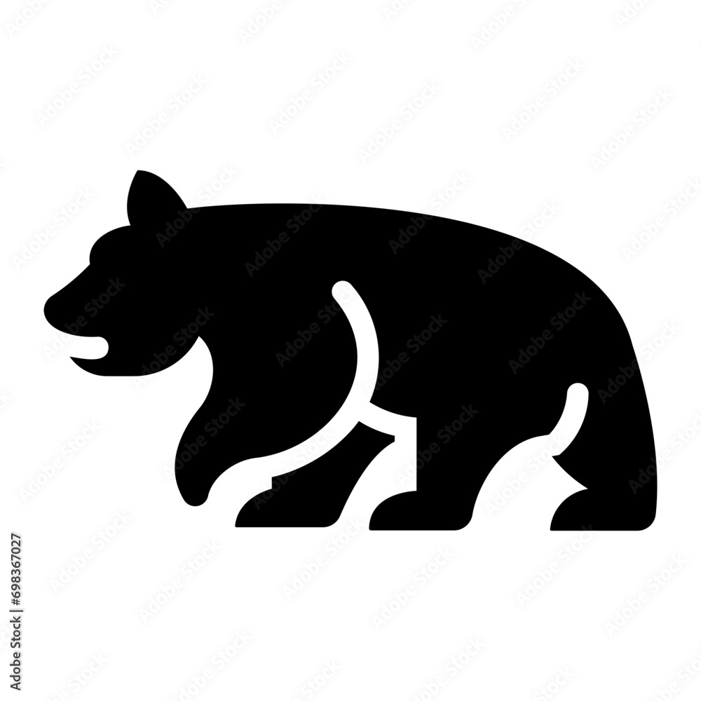 Obraz premium bear Solid icon