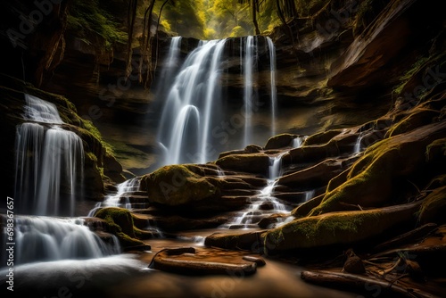 waterfall in the park