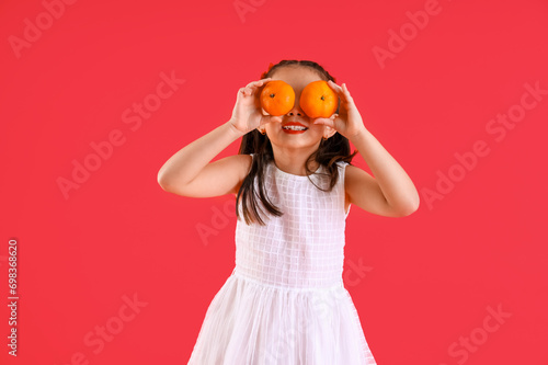Cute little Asian girl with...