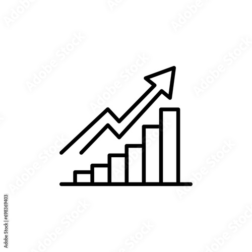 Growth chart outline icons, minimalist vector illustration ,simple transparent graphic element .Isolated on white background Free Download Growth chart outline icons, minimalist vector illustration ,simple transparent graphic element .Isolated on white background - GFXLoad