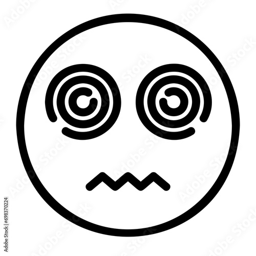 dizzy outline icon