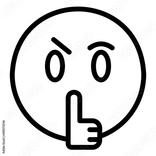 quiet outline icon