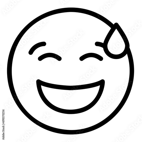 sweat outline icon