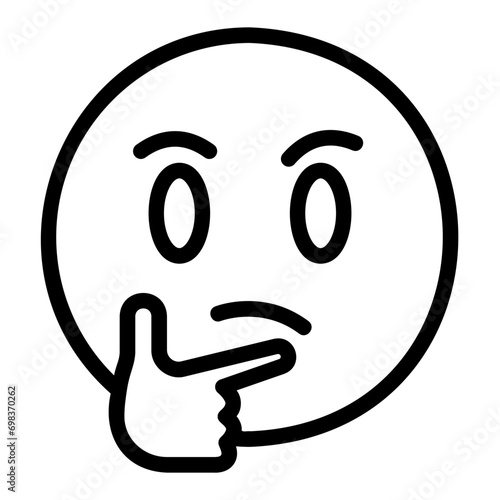 think outline icon