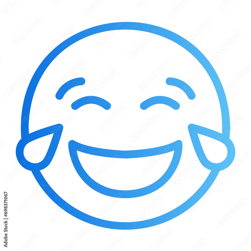 laughing gradient icon laughing gradient icon