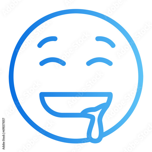 drooling gradient icon
