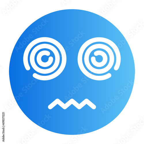 dizzy gradient icon