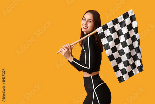Beautiful young woman with ...