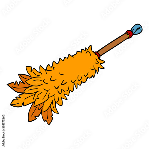 feather duster vector illustration