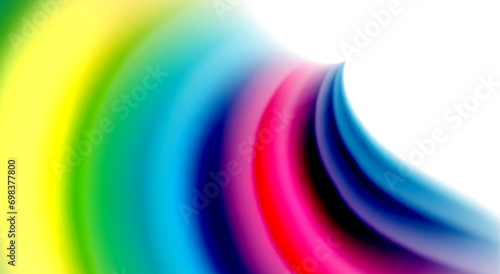 Color mixing liquid rainbow shape background