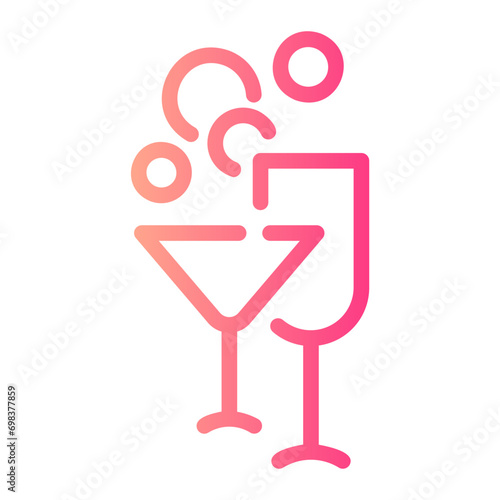 glasses Line Gradient Icon