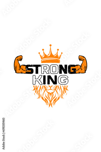 king t-shirt design templates. (editable adobe illustrator) vector.