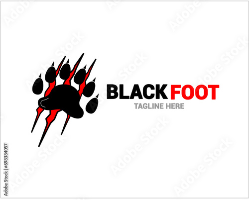 blackfoot predator logo vector design photo