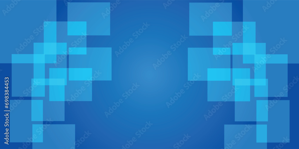 Minimal blue geometric background for business presentations