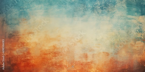 Summer Grunge Background Texture with Empty Copy Space for Text created with Generative AI Technology