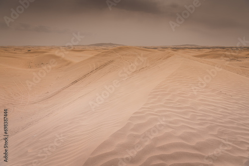 The sand hills in Ba Dan Ji Lin desert of Inner Mongolia  China