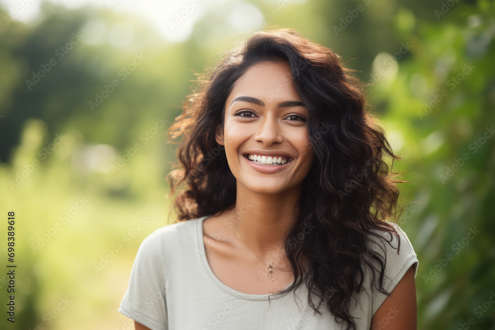 Young beautiful woman smiling and giving happy expression Young beautiful woman smiling and giving happy expression
