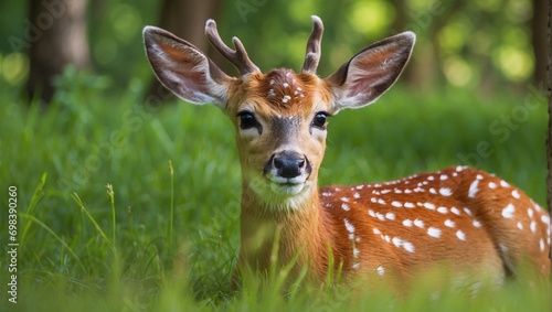 deer in the grass photo