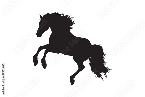 Vector pony horse silhouette