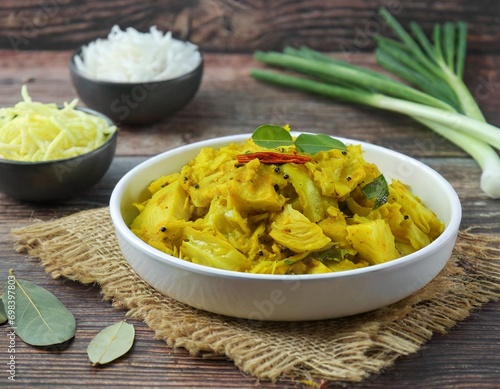 Patta Gobi Sabji OR Cabbage sabzi photo