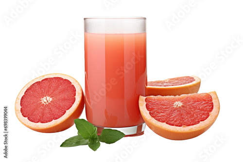 Citrus Burst: Grapefruit Juice Illustration Isolated on Transparent Background