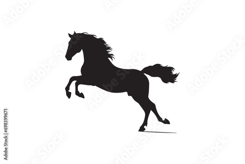 Vector pony horse silhouette