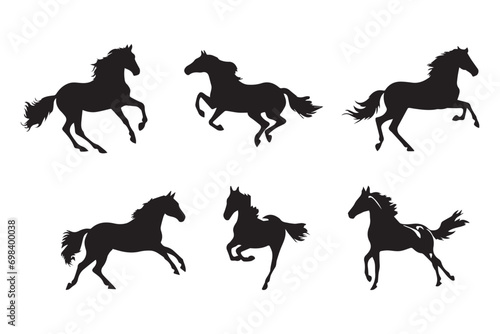 Vector pony horse silhouette