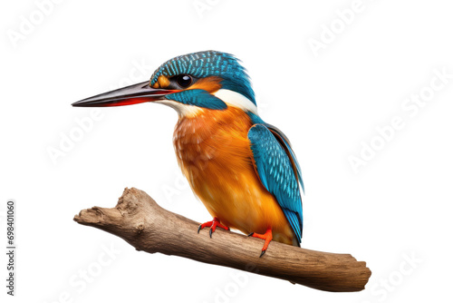 Vibrant Kingfisher Illustration Isolated on Transparent Background