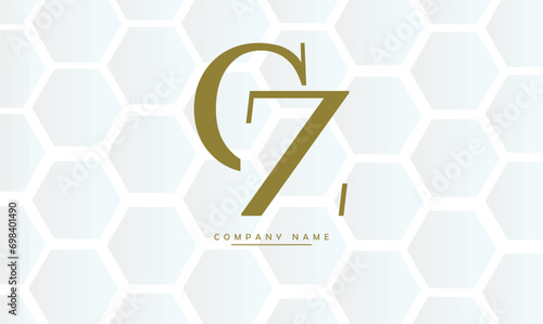  CZ, ZC, C, Z Abstract Letters Logo Monogram