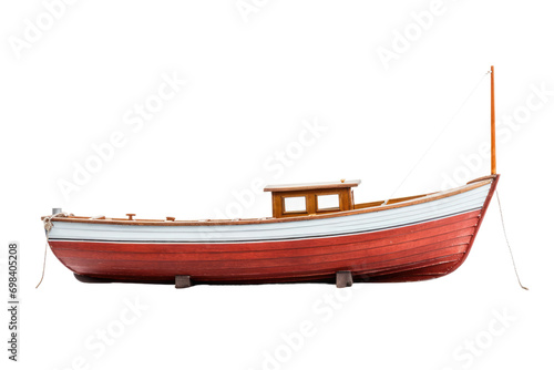 Classic Wooden Boat Design Isolated on Transparent Background © Yasir