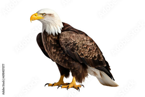 Regal Eagle Portrait Isolated on Transparent Background