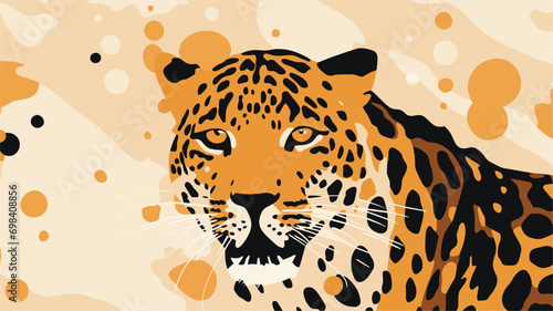  leopard seamless styled dotted background pattern texture. Vector illustration 
