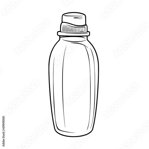 outline illustration of bottle