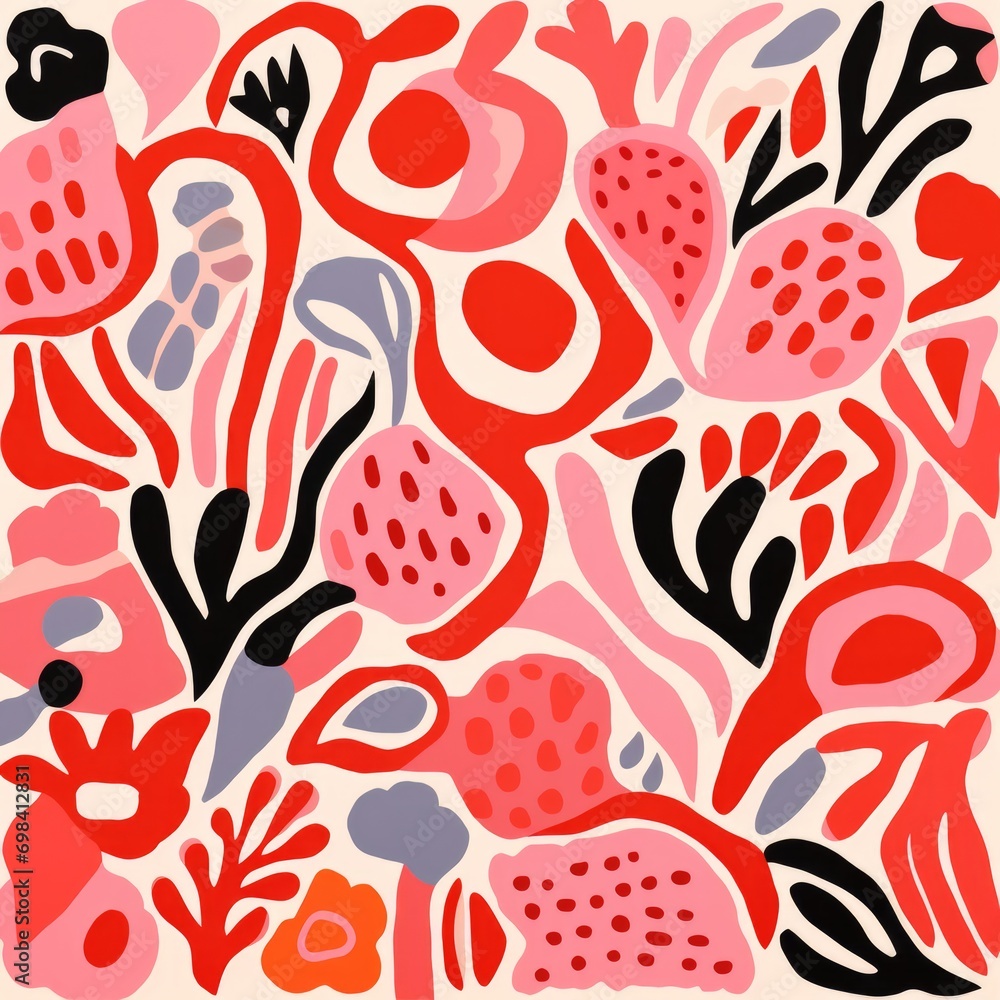 Pink red and white pattern flower grass and plants Pink red and white pattern flower grass and plants