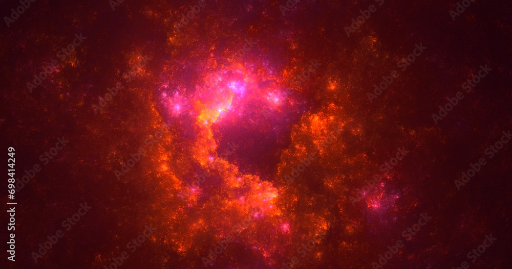 Fototapeta premium 3D rendering abstract multicolor fractal light background