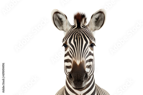 Zebra Photo Isolated On Transparent Background