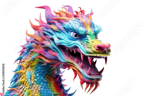 Chinese Dragon Isolated On Transparent Background