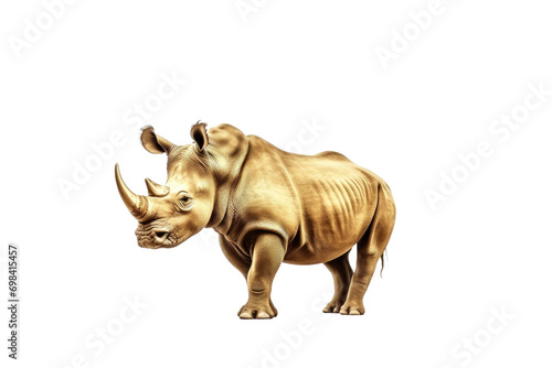 Gleaming Presence Golden Animal Isolated On Transparent Background