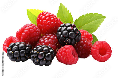 Fruity Harmony Juicy Berries Isolated On Transparent Background