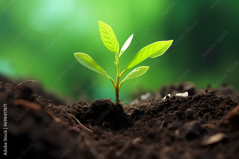 Fototapeta premium renewable energy light bulb with green energy, Earth Day or environment protection Hands protect forests that grow on the ground and help save the world, solar panels