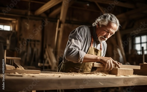 Woodworking Craft Seasoned Gentleman Shapes Wood Sculpture