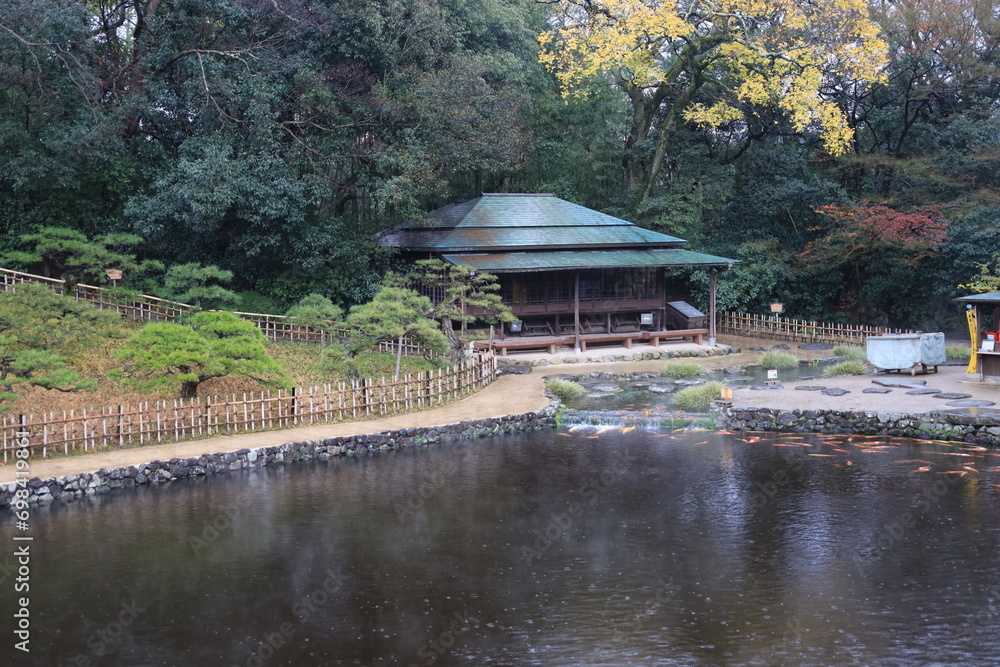 Φωτογραφία A Japanese garden : a scene of Ritsurin-koen Park in Takamatsu City in Kagawa Pr